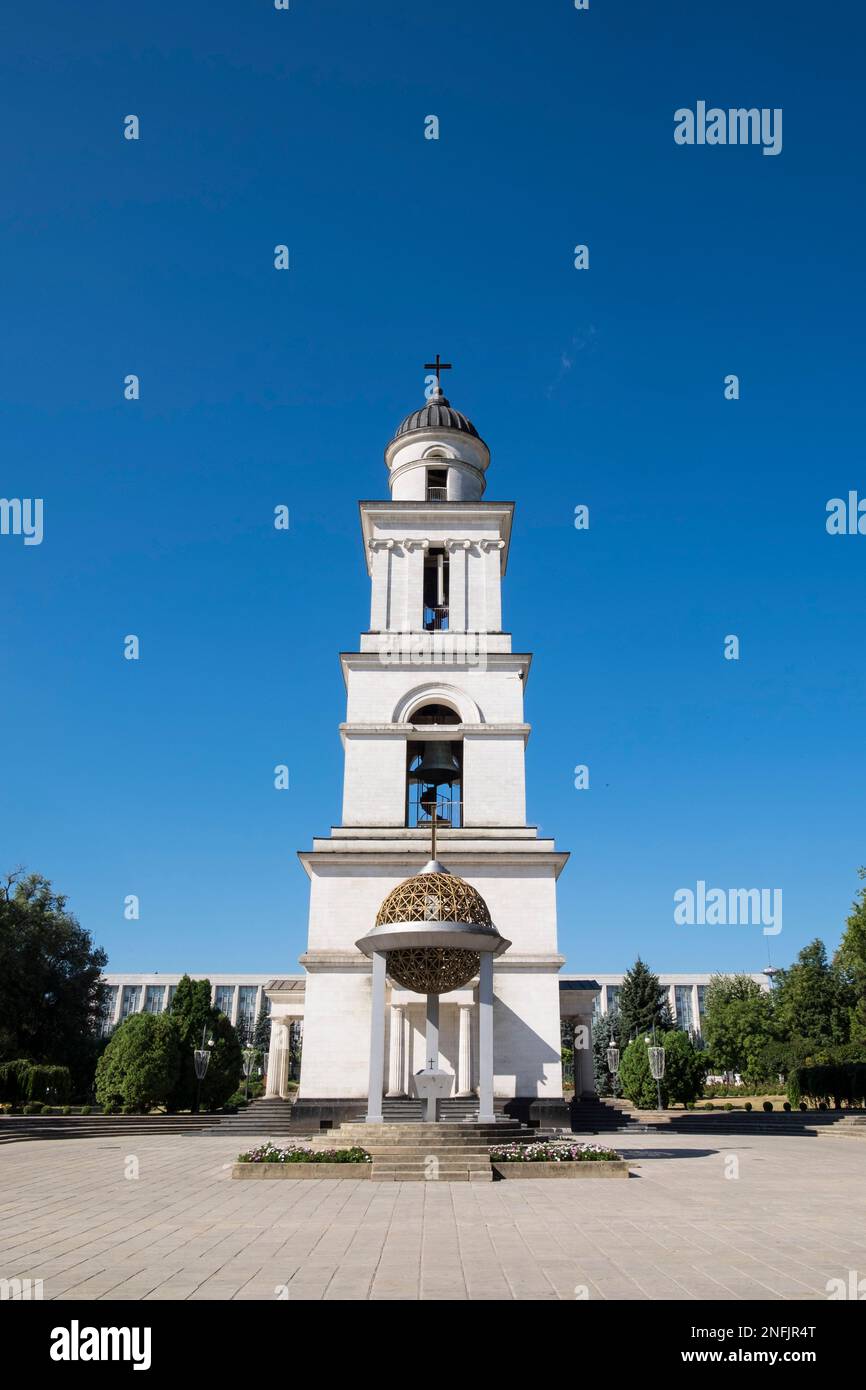 Moldova. Chisinau. The Cathedral of Christ's Nativity is the main cathedral of the Russian Orthodox Church in Downtown Stock Photo