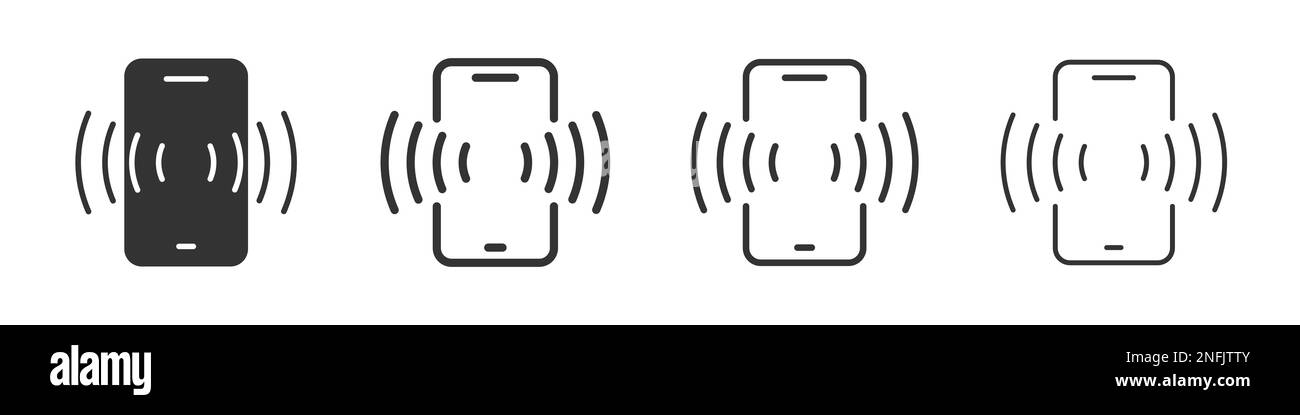 Smartphone call icons collection in two different styles and different ...