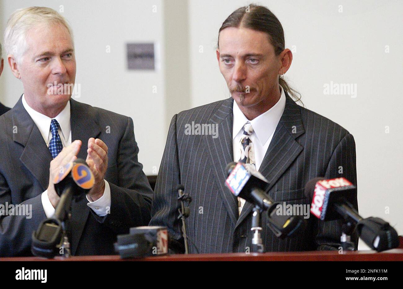 July 28, 2008 - North Carolina Gov. Mike Easley applauds Mark