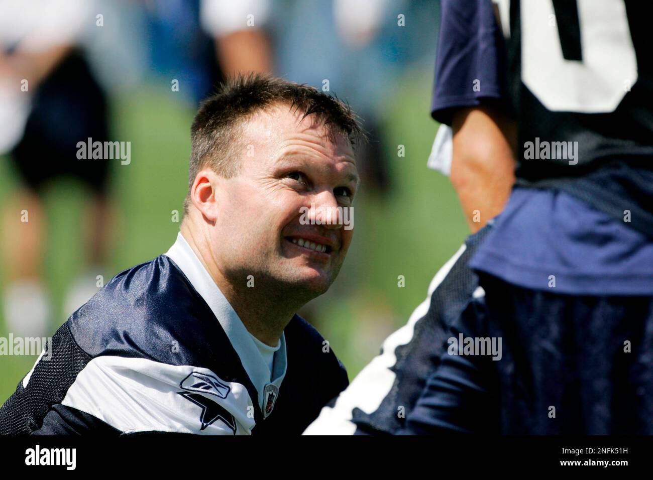 Dallas Cowboys linebacker Zach Thomas (55) during NFL training