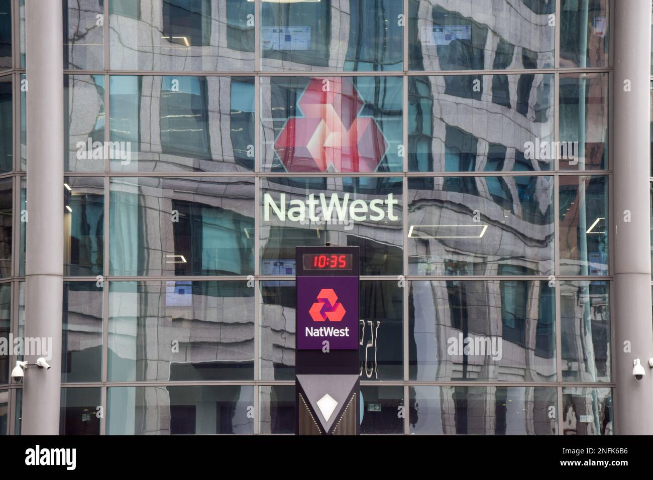 London, UK. 17th Feb, 2023. General view of the NatWest Head Office in