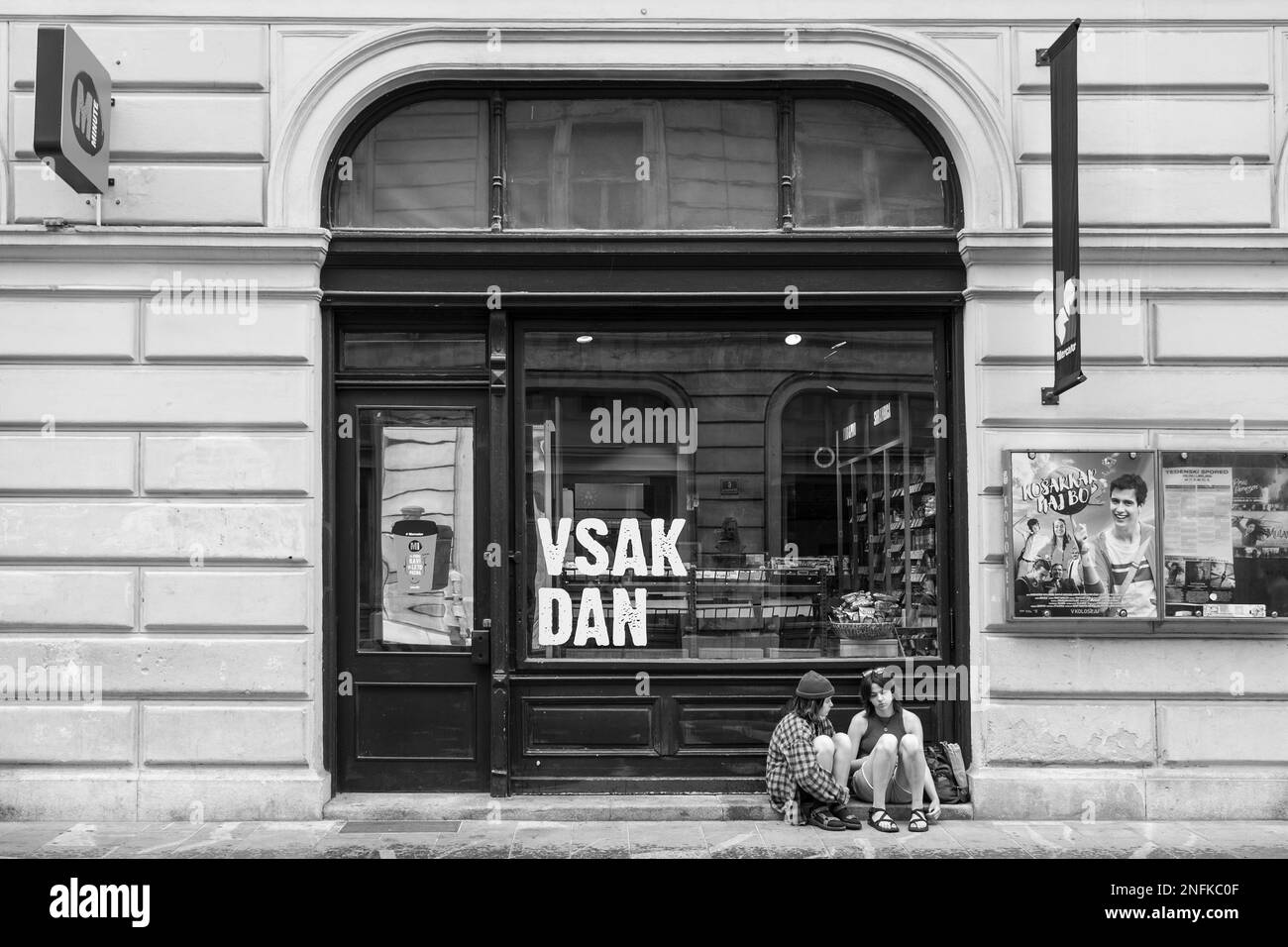 Slovenia. Ljubljana. old town. daily life Stock Photo - Alamy