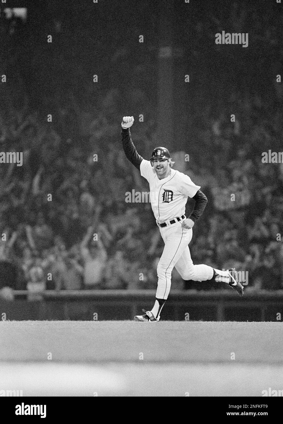 Kirk Gibson runs the bases in the eighth inning Sunday, Oct. 15, 1984 in  Detroit, his second home run in the Detroit Tigers 8-4 win over the San  Diego Padres. The Tigers