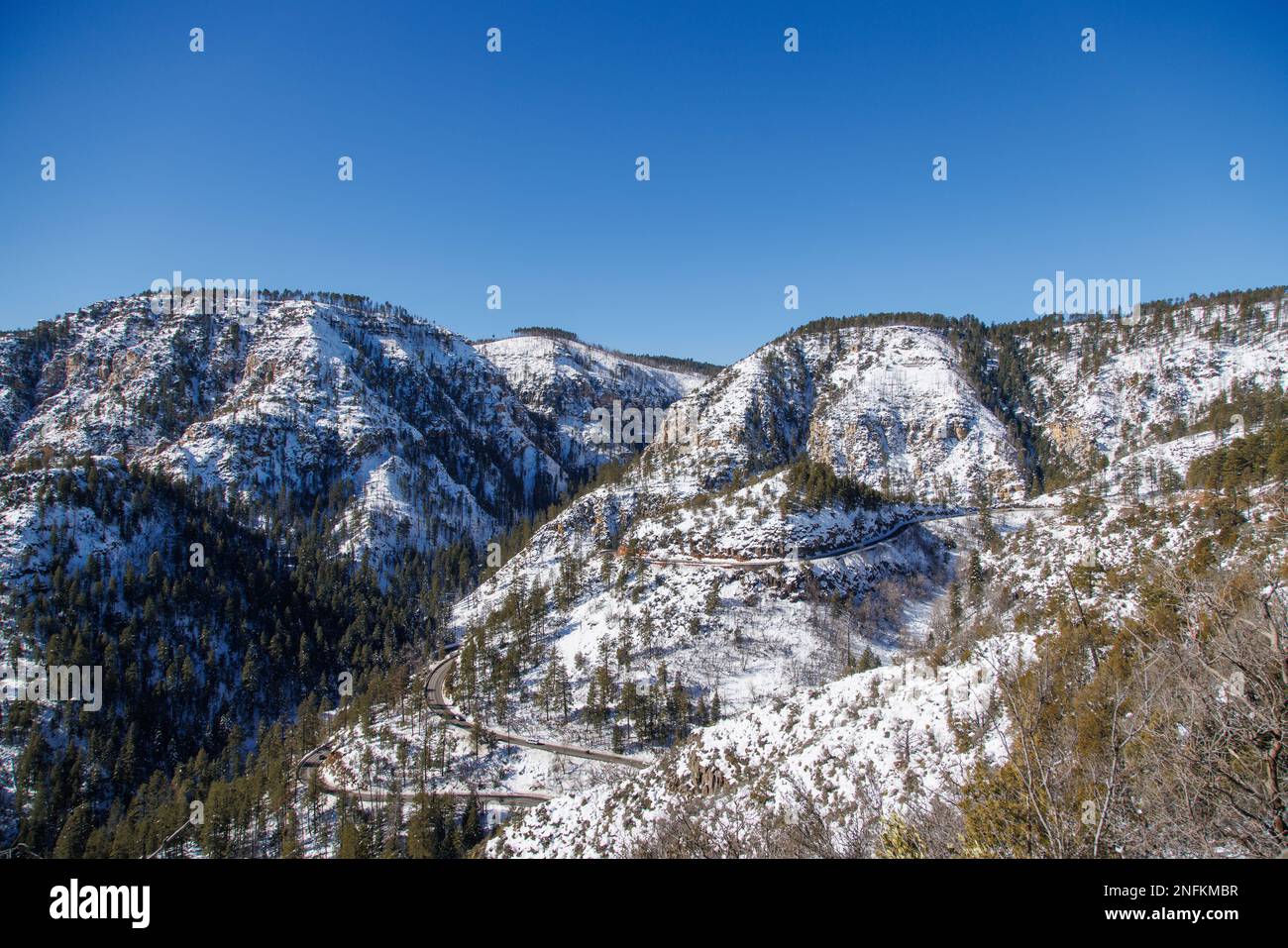 Oak Creek Canyon Overlook Stock Photo Alamy
