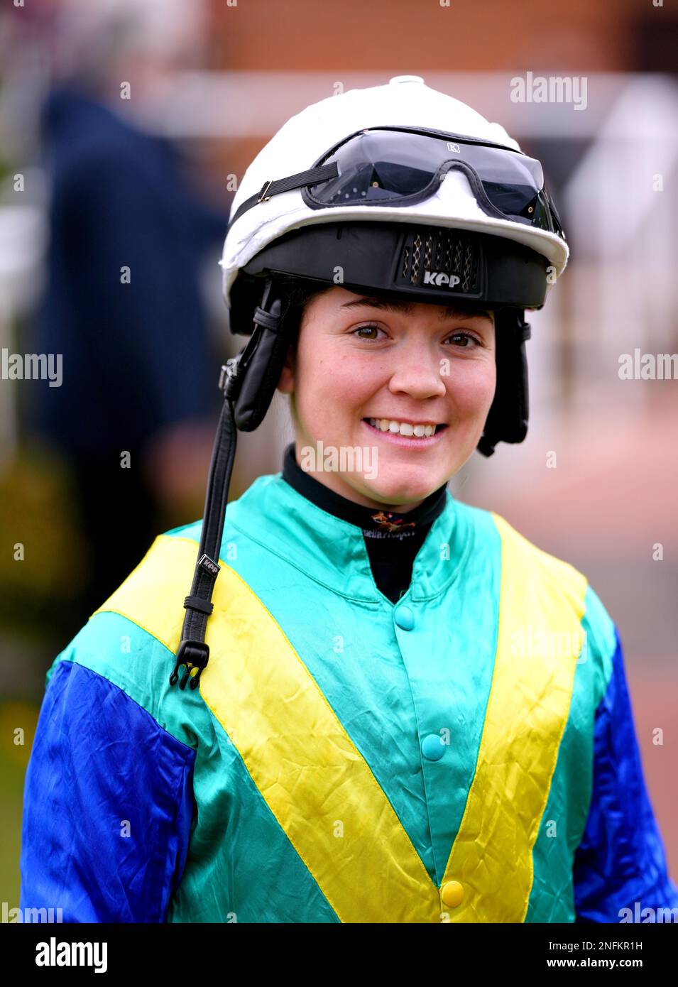 Jockey Mollie Phillips at Lingfield Park Racecourse, Surrey. Picture