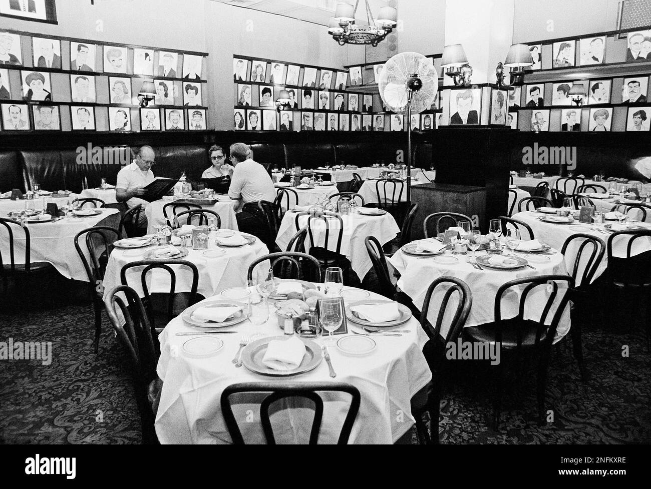 Interior of Sardi's Restaurant at 234 West 44th Street in the theater