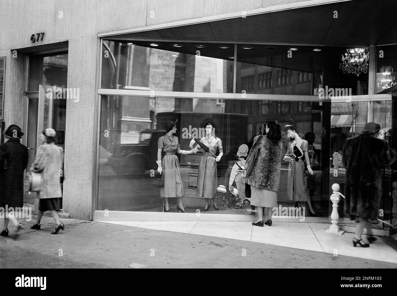 This is the exterior of Peck & Peck department store in New York, seen