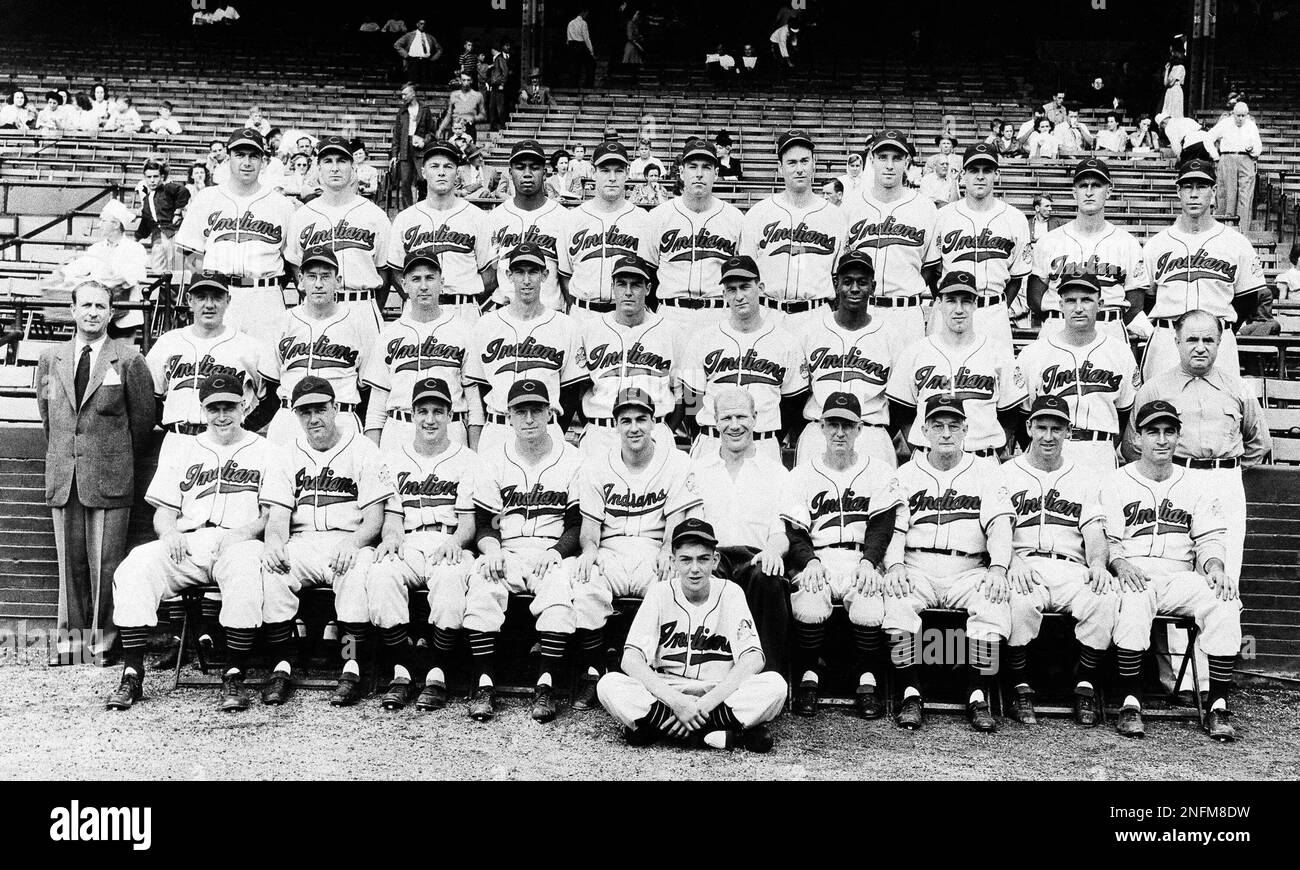 Image of From left: Satchel Paige, Larry Doby of the Cleveland Indians