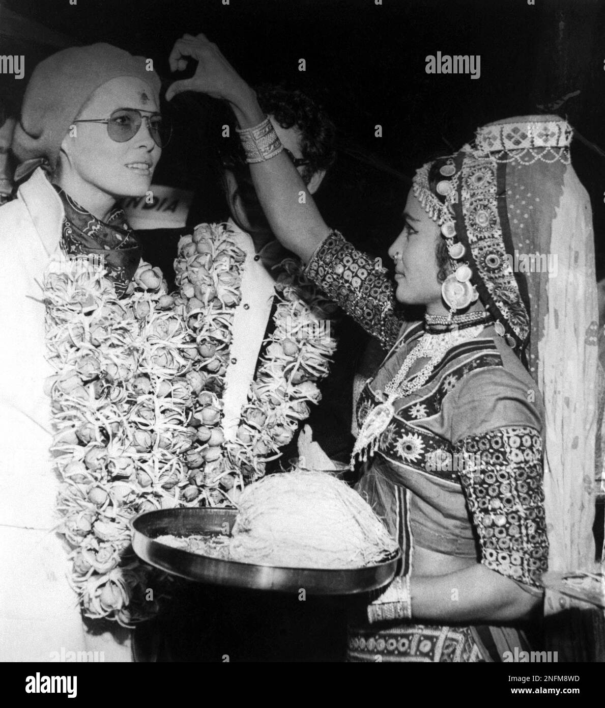 American actress Faye Dunaway, star of the Warner Brothers Film 'Bonnie