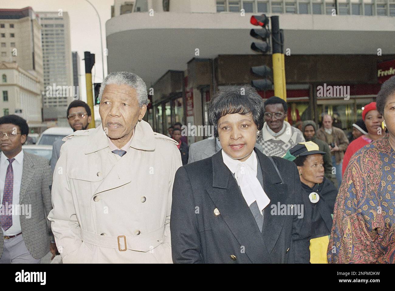 Winnie Mandela, wife of African National Congress leader Nelson Mandela