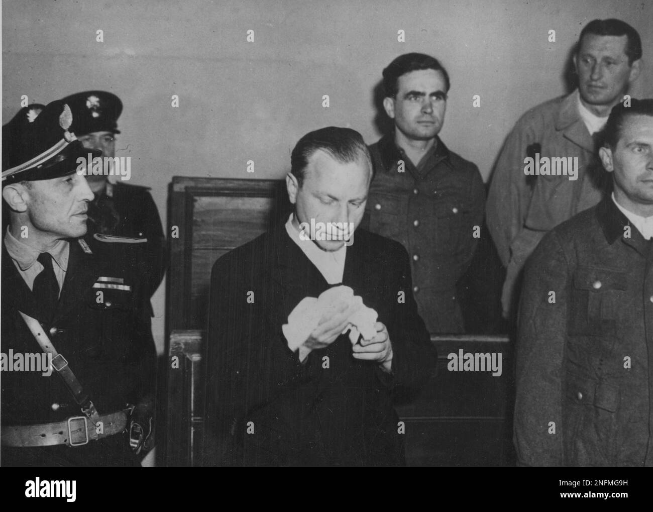 Herbert Kappler, a former German Obersturmbannfuehrer (officer) of the ...