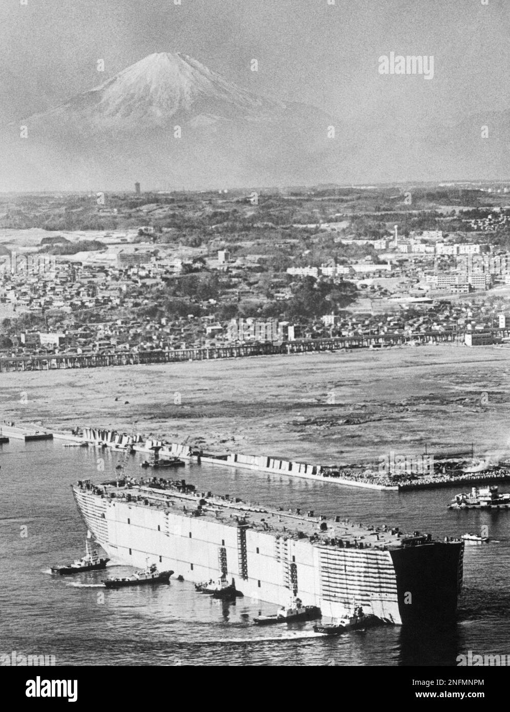 A new 276,000ton tanker, the world's largest, can be seen in the