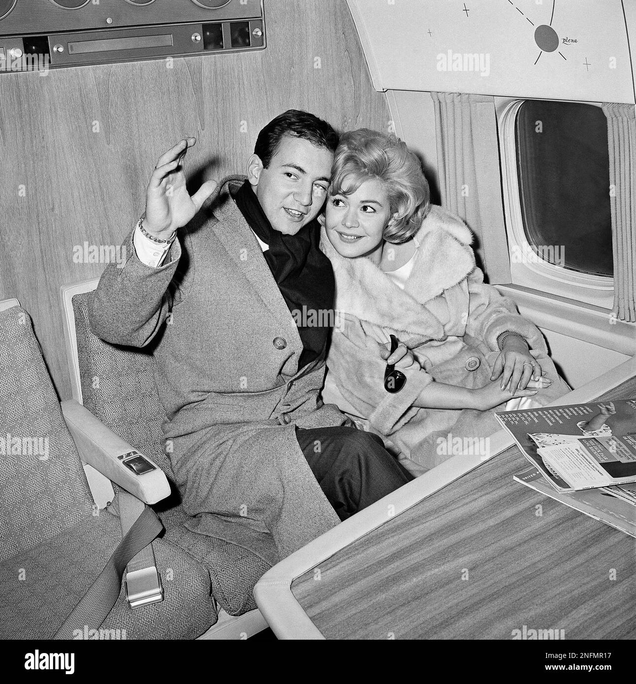 Singer Bobby Darin 24 And Hollywood Starlet Sandra Dee 18 Pose