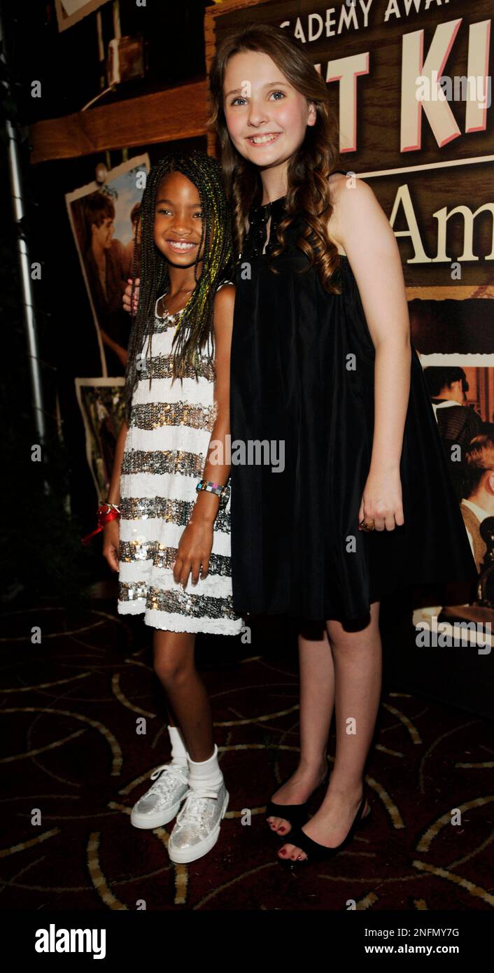 "Kit Kittredge An American Girl" cast members Willow Smith, left, and