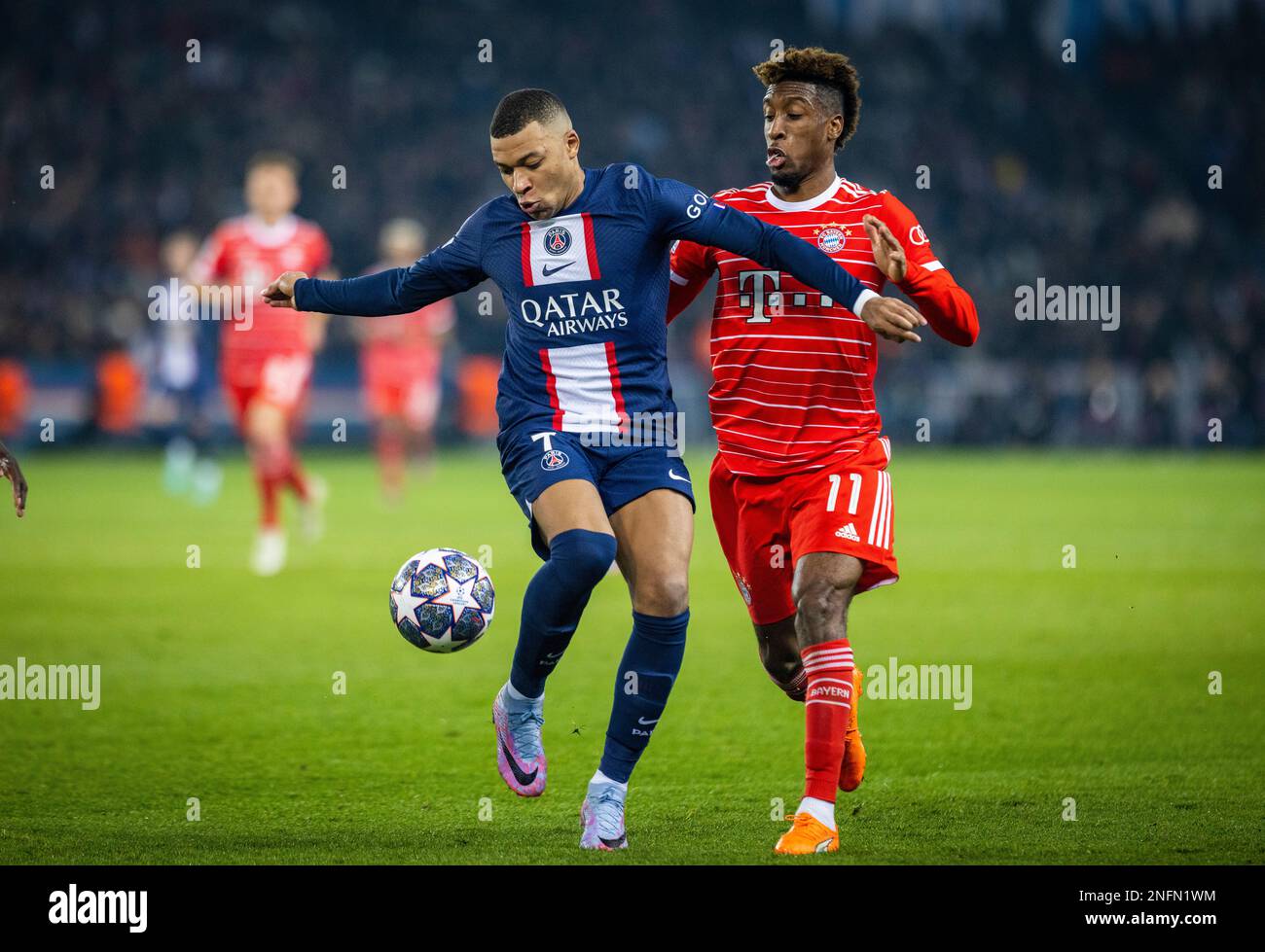 Paris france feb kylian mbappe psg kingsley coman muenchen paris saint germain bayern munich paris saint germain bayern mnche