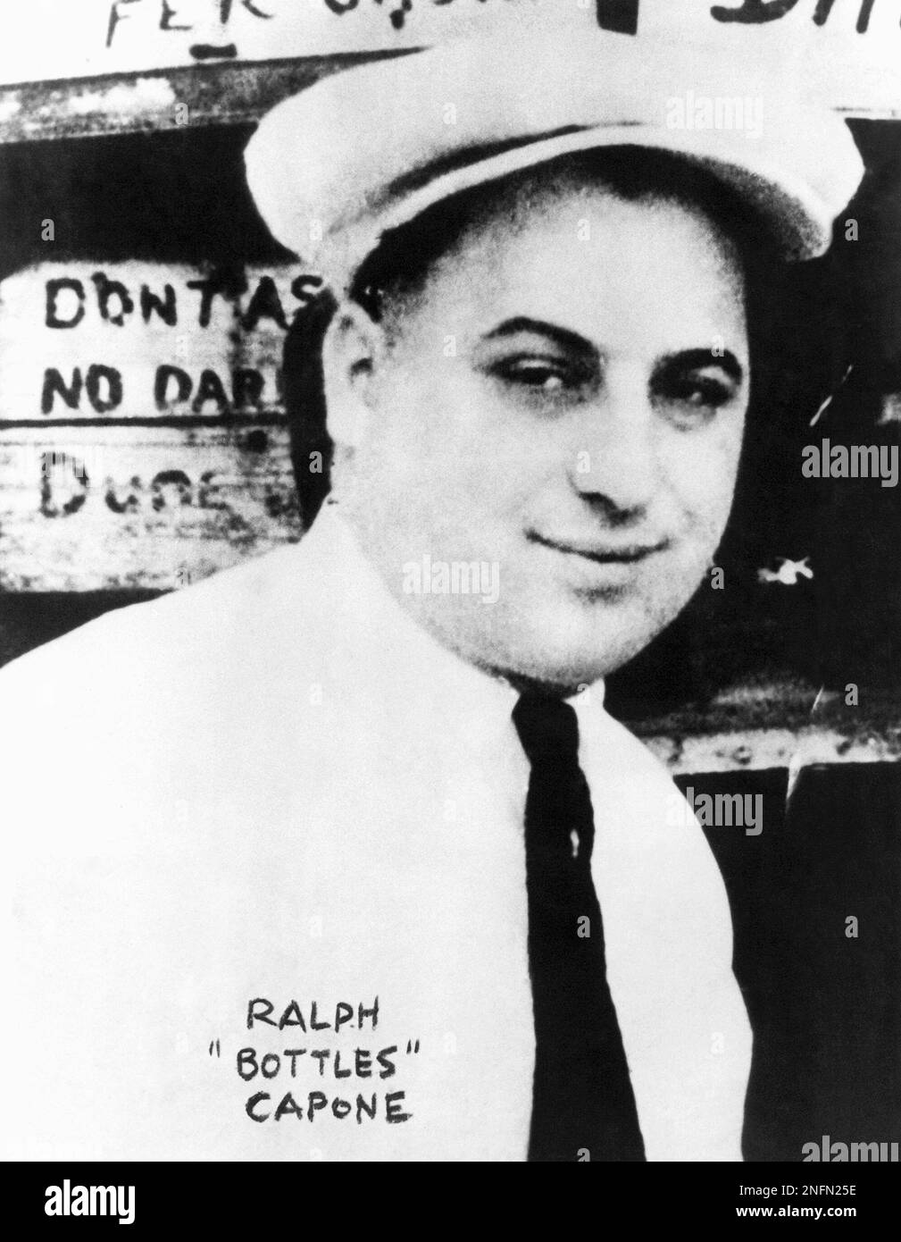 Ralph " Bottles" Capone, Brother of Al Capone, 1938.(AP Photo Stock