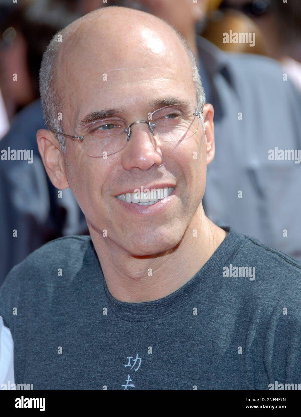 DreamWorks Animation CEO Jeffrey Katzenberg poses on the press line at ...