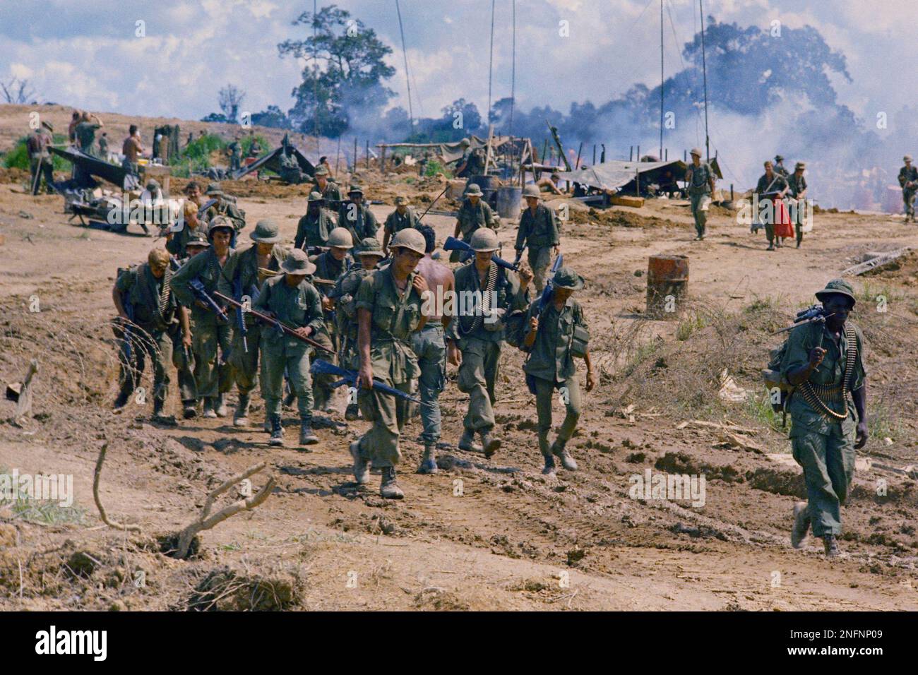 First Air Cavalry Division troops of the 2nd Battalion, 12th Cavalry