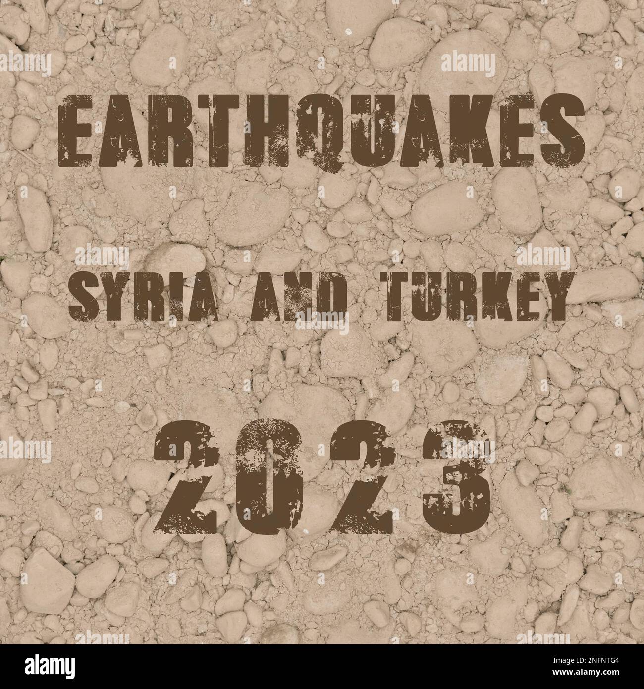 Cracks with text earthquakes hi-res stock photography and images - Alamy