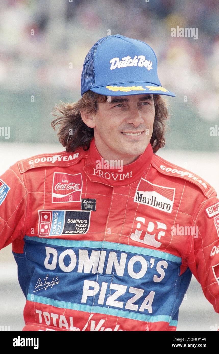 Race Car Driver Arie Luyendyk, June 1990. (AP Photo Stock Photo Alamy