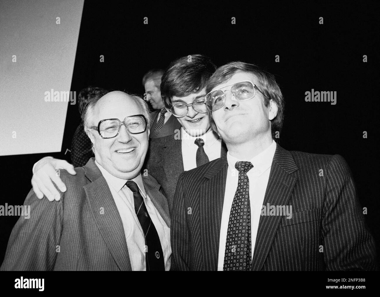 Soviet conductor Maxin Shostakovich and his son Demitiri along with ...