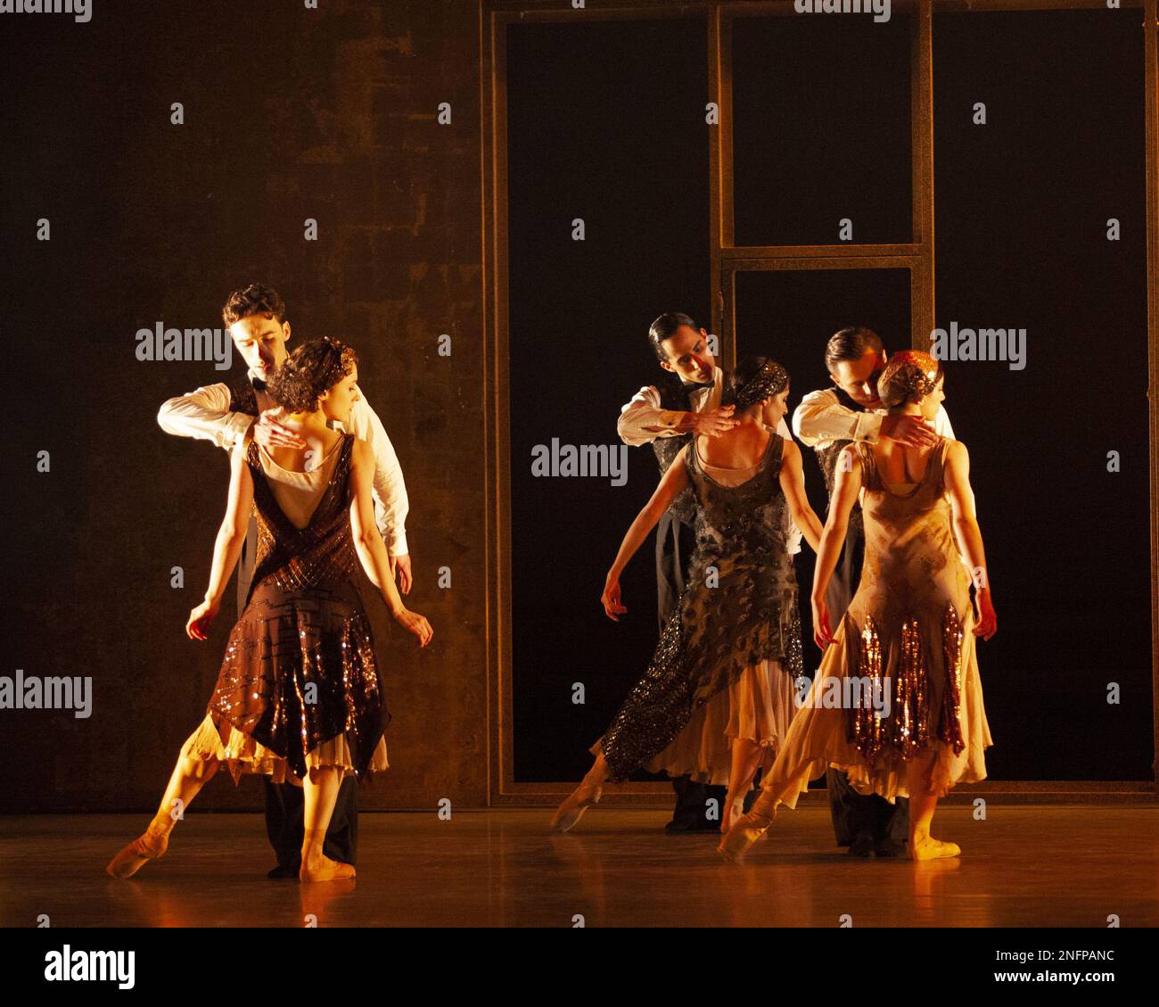 Northrn ballet the great gatsby edinburgh festival theatre 2022 stock