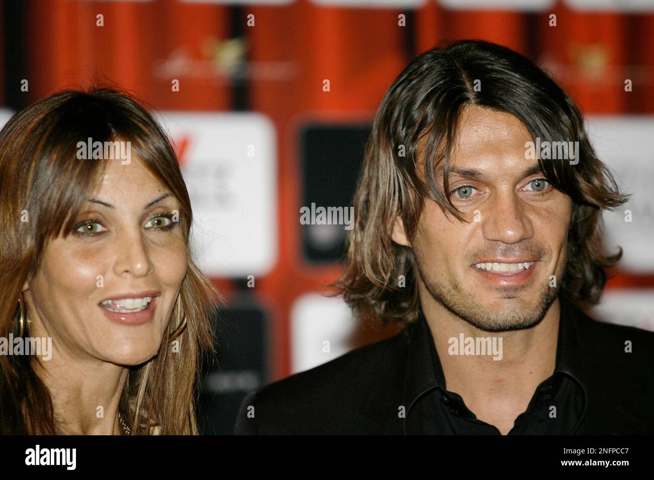 Paolo Maldini Adriana Fossa Former Soccer Player Paolo Maldini Along Paolo Maldini Adriana Fossa Former Soccer Player Paolo Maldini Along