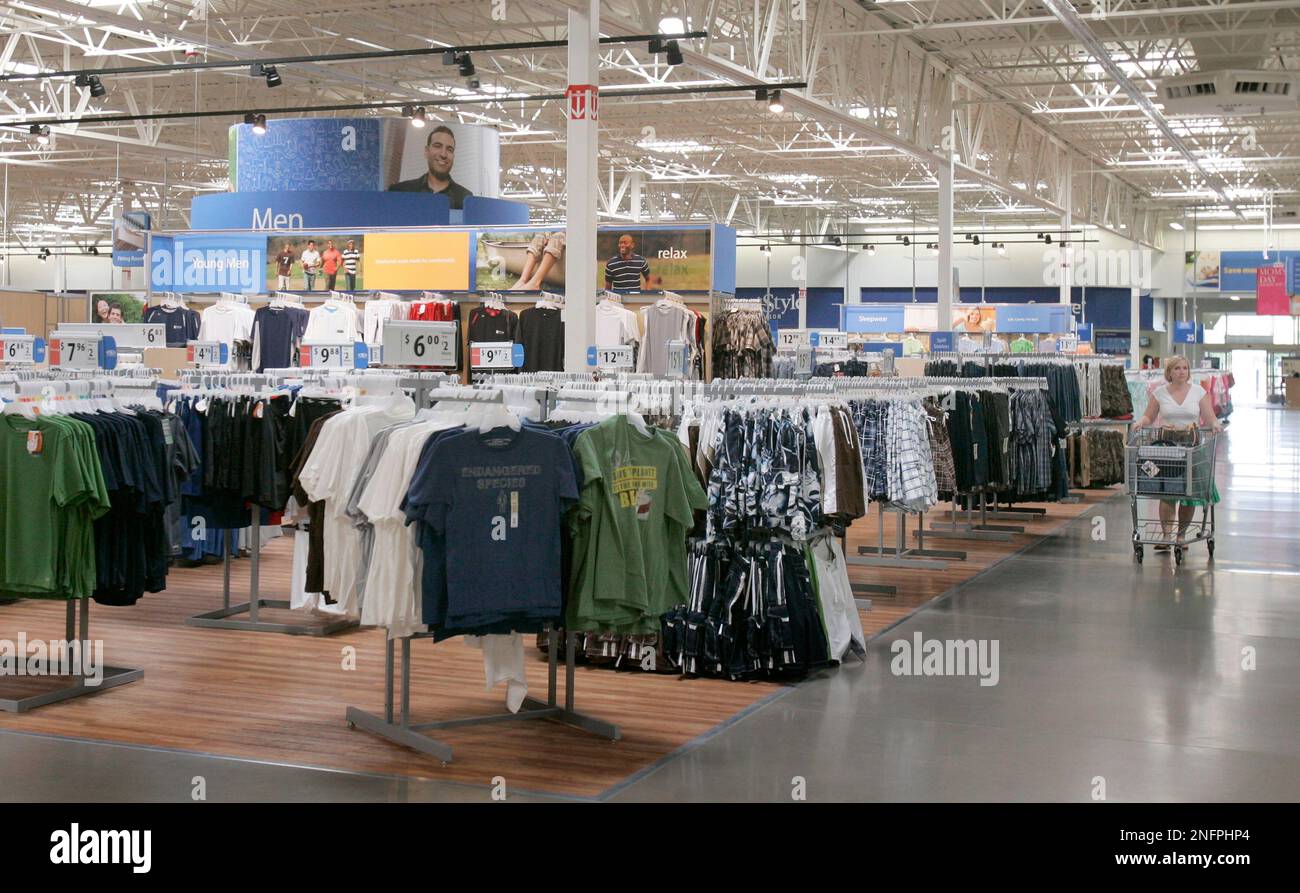 In this April 29, 2008, photo, shoppers stroll the aisles in a Maumelle