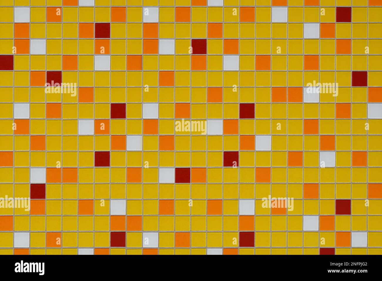 mosaic tile background with abstract random pattern in yellow orange ...