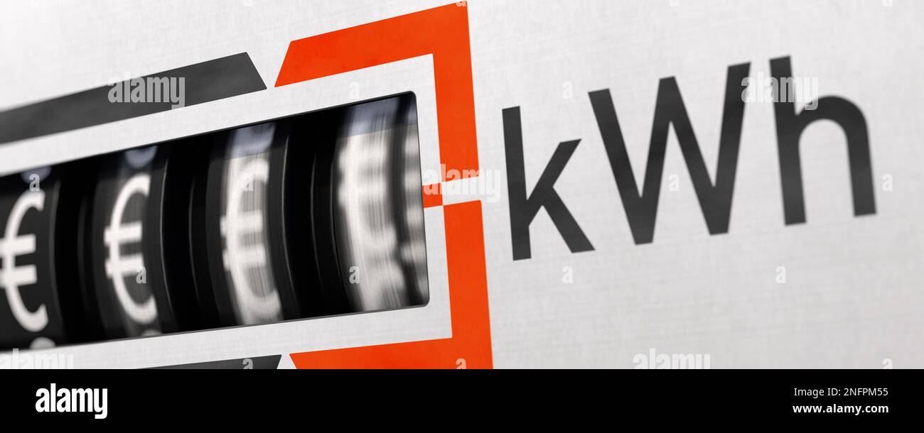 Electricity costs Electricity meter turns fast. Electricity costs Electricity meter turns