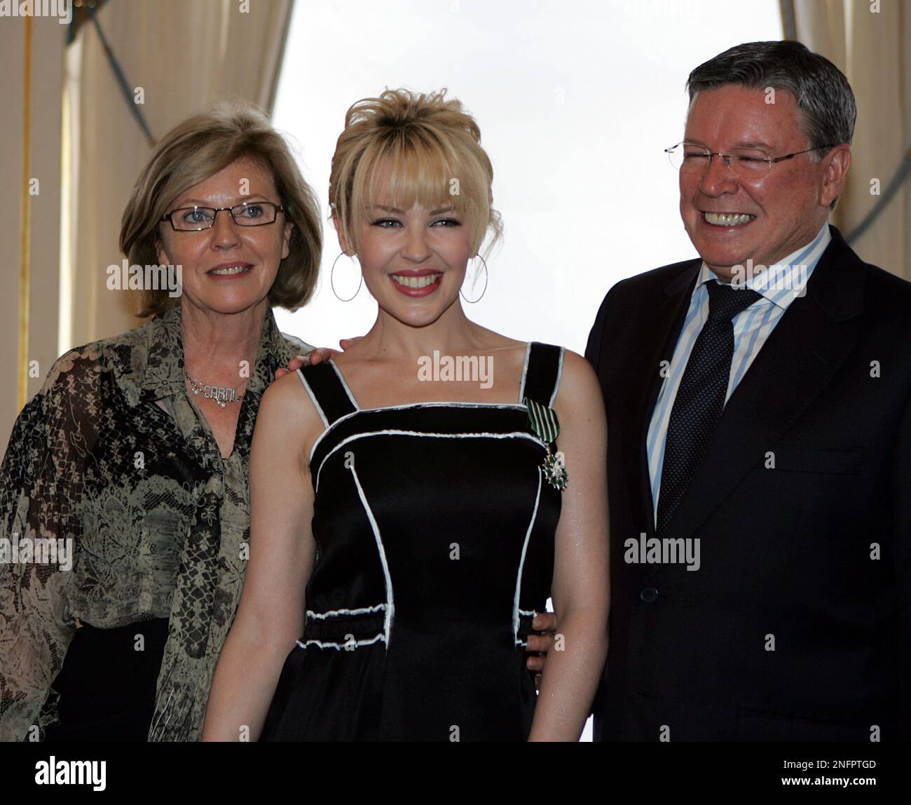 Australian Singer Kylie Minogue Poses With Her Mother Carol Left And australian-singer-kylie-minogue-poses-with-her-mother-carol-left-and