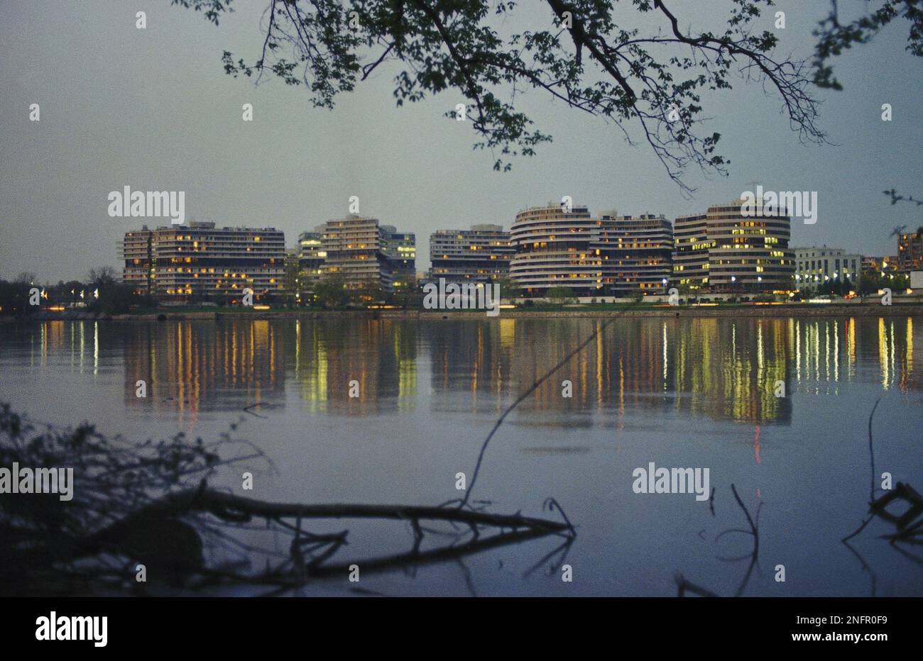 An exterior view of Watergate office building on Jan. 12, 1973 in Washington, D.C. (AP Photo/Bob