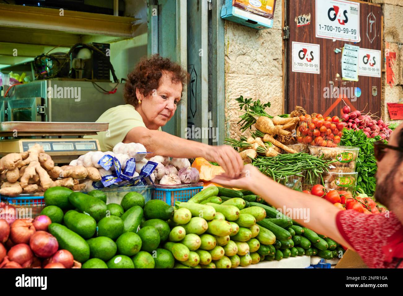 Jerusalem Israel. Mahane Yehuda Market Stock Photo Alamy