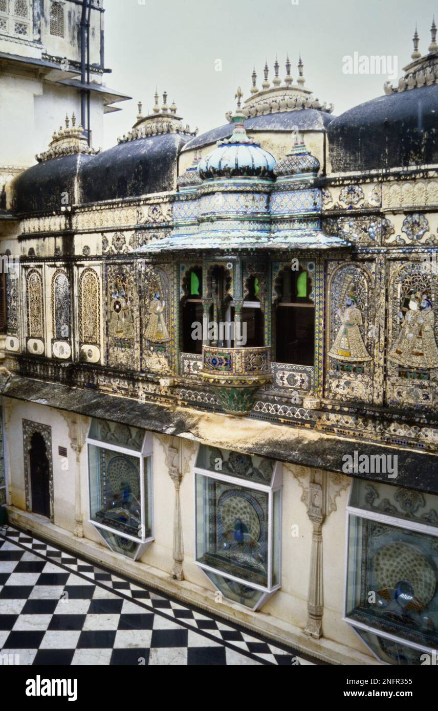 Historic Archive Image Of Mor Chowk, Peacock Square, An Inner Court Of The City Palace Udaipur