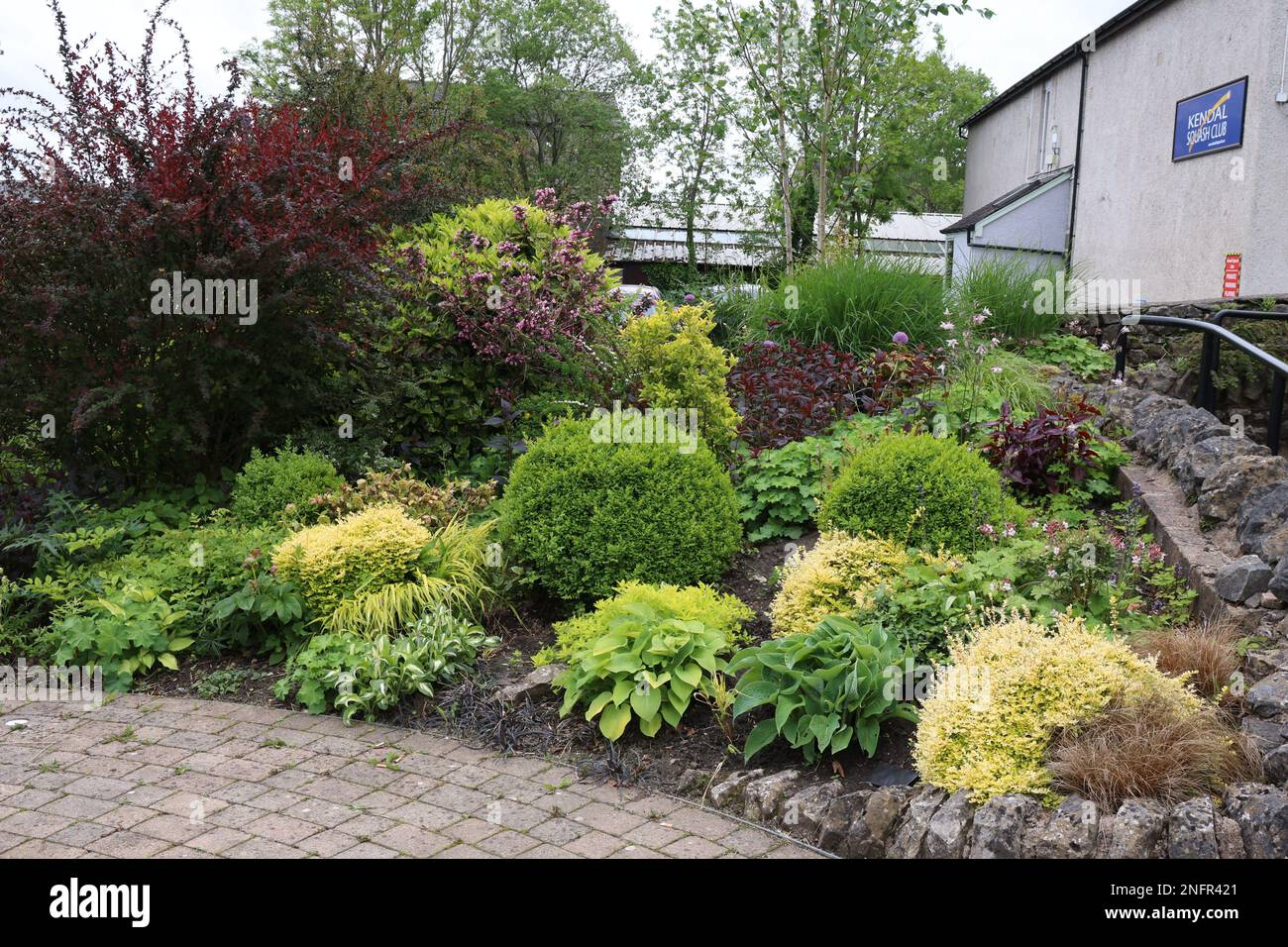 Brewery Arts Centre, Kendal, gardens Stock Photo Alamy