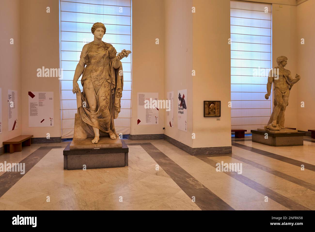 Naples Campania Italy. The National Archaeological Museum of Naples (Museo Archeologico Nazionale di Napoli) is an important Italian archaeological Stock Photo