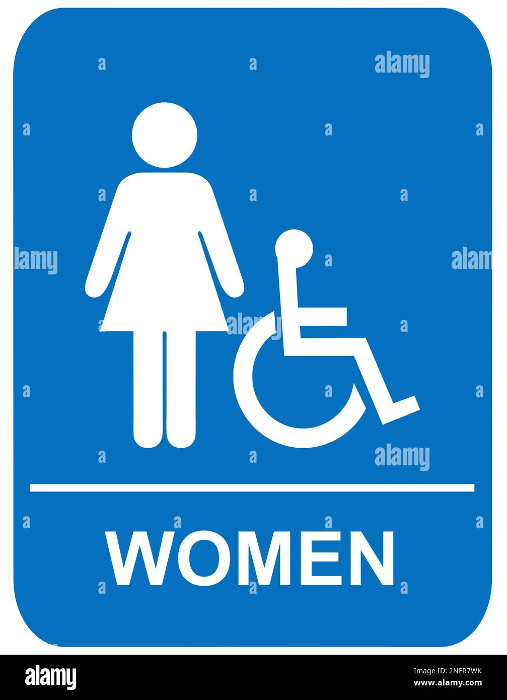 Women and disabled restroom sign Stock Photo Alamy