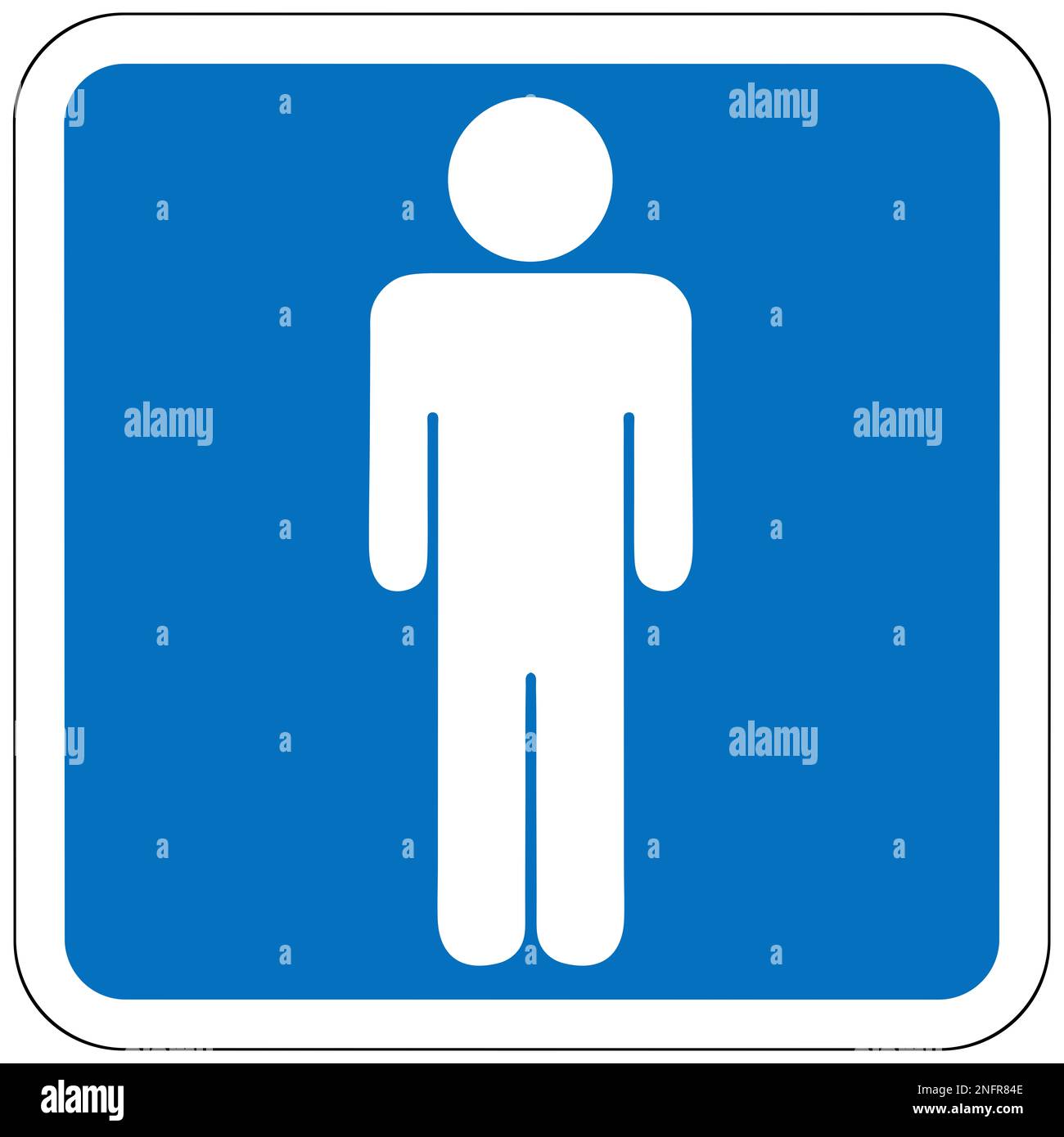Male restroom sign Stock Photo - Alamy