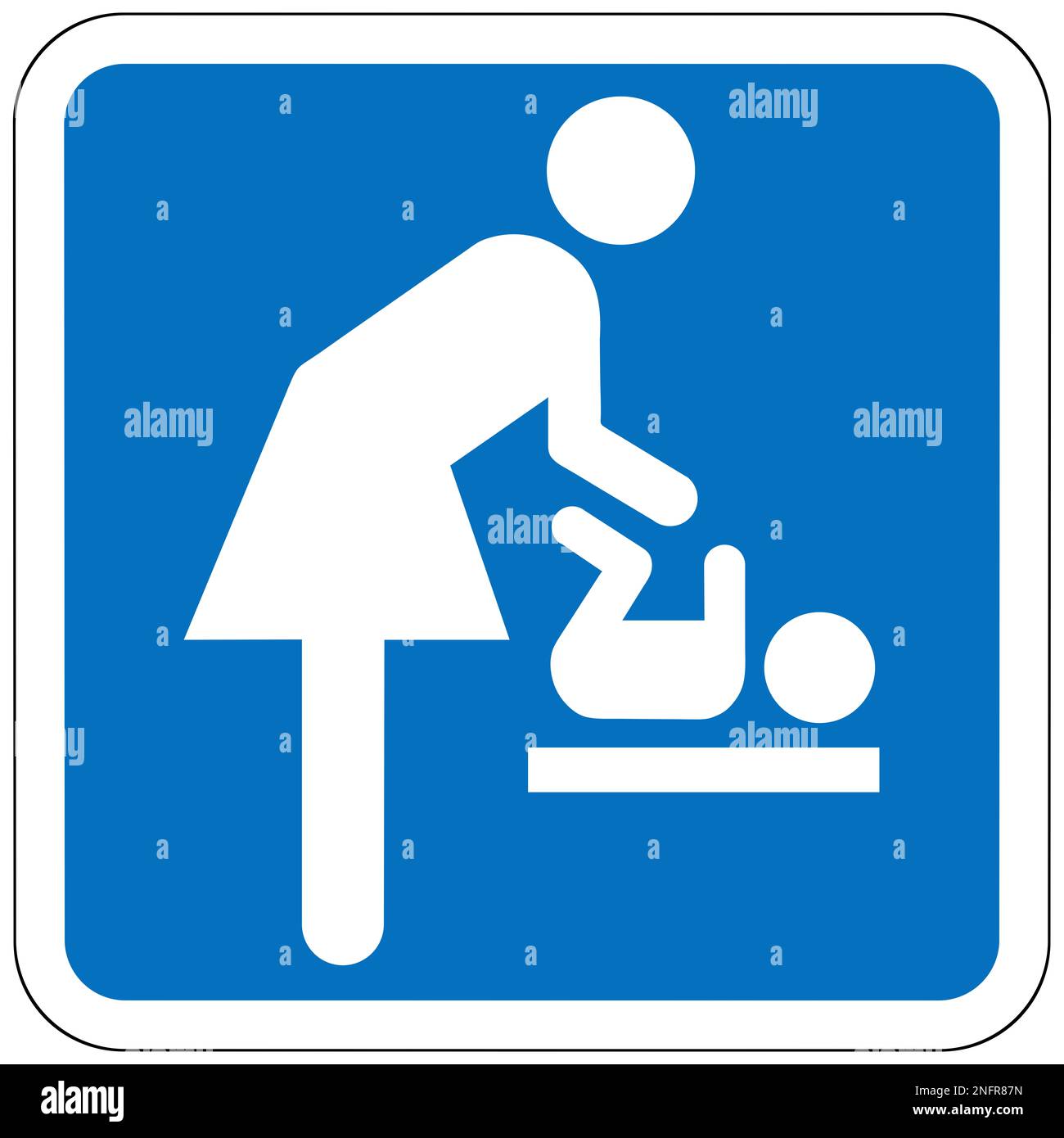 Baby changing room sign Stock Photo Alamy