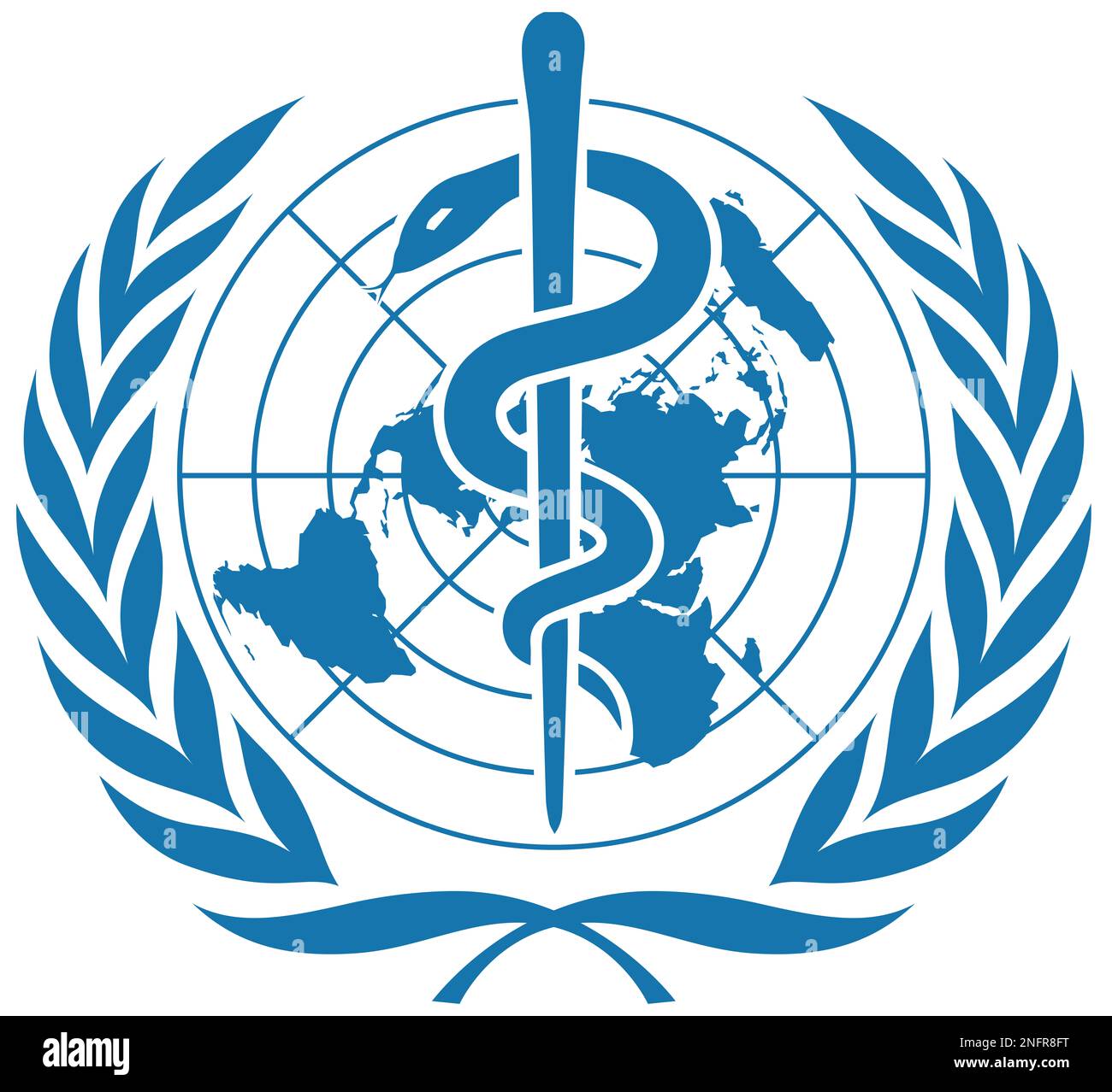 World Health Organization logo Stock Photo