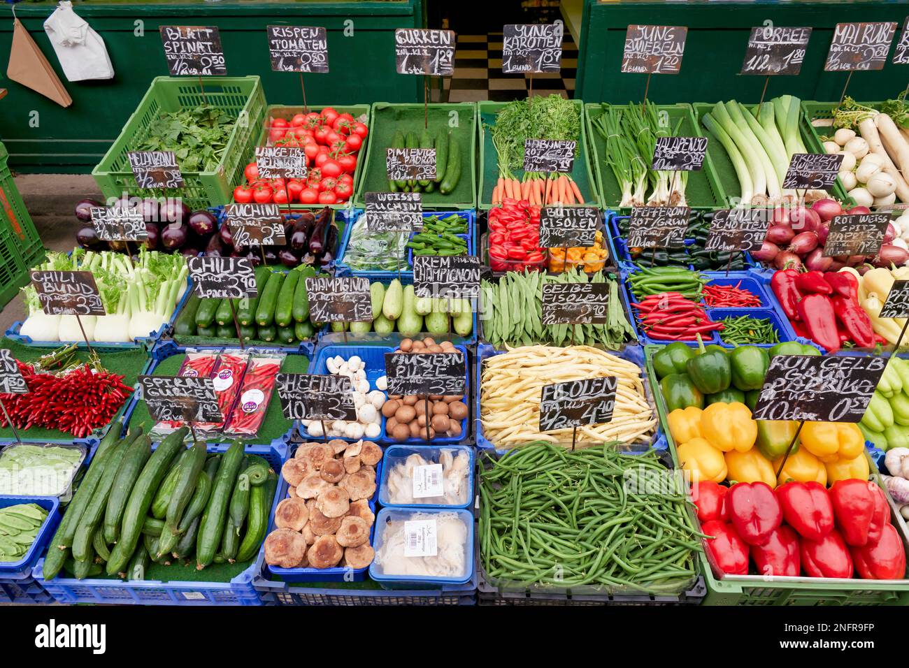 Naschmarkt the oldest market in Vienna Austria Stock Photo Alamy