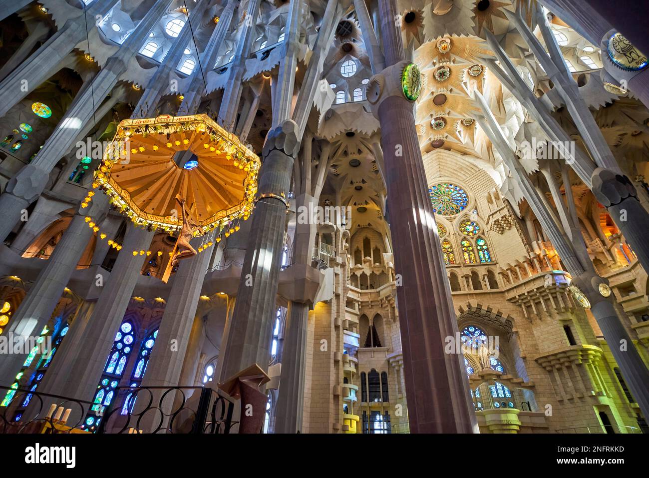 Barcelona. Catalonia. Spain. Basilica de la Sagrada Familia Stock Photo ...
