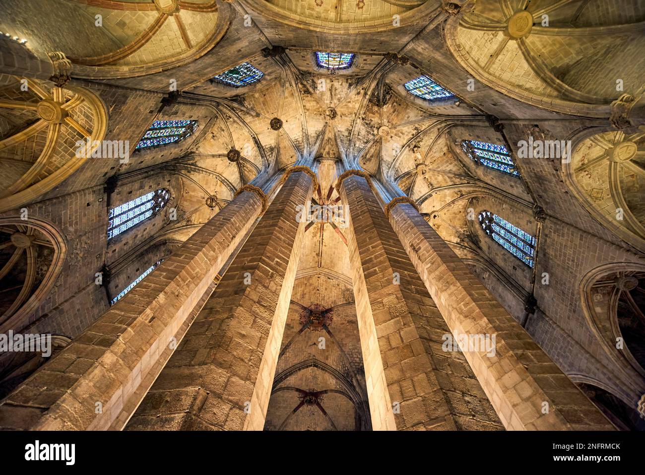 Barcelona catalonia spain the church of santa maria del mar saint