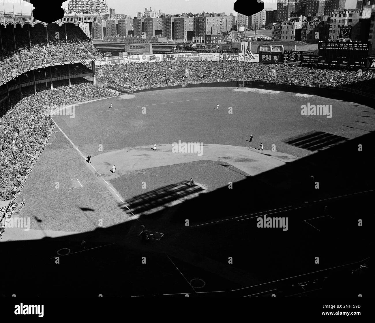 A view of Yankees Stadium located in the Bronx, New York is the home of
