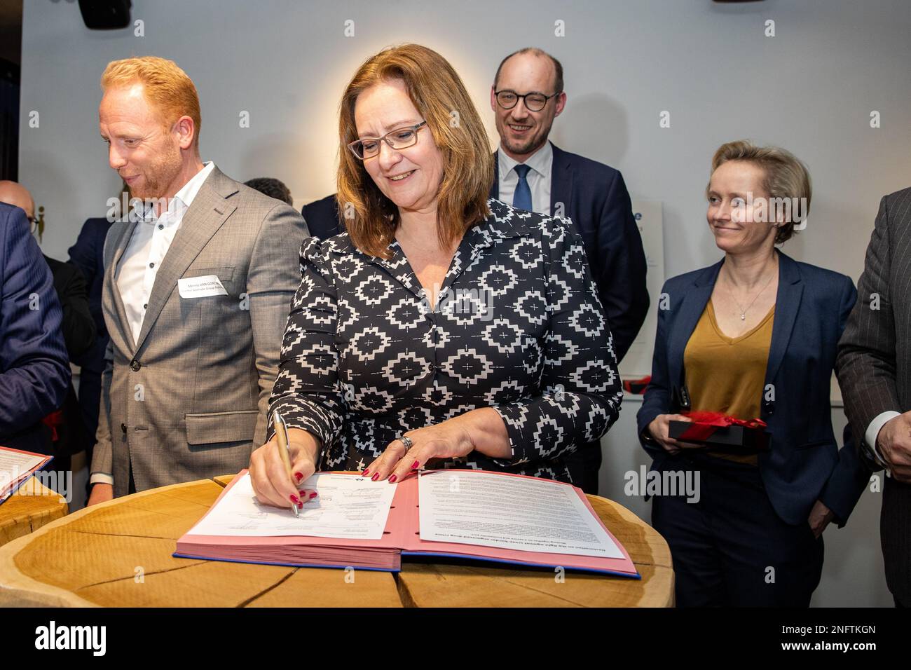 Antwerp, Belgium. 17th Feb, 2023. Dutch State of Secretary for Finance ...