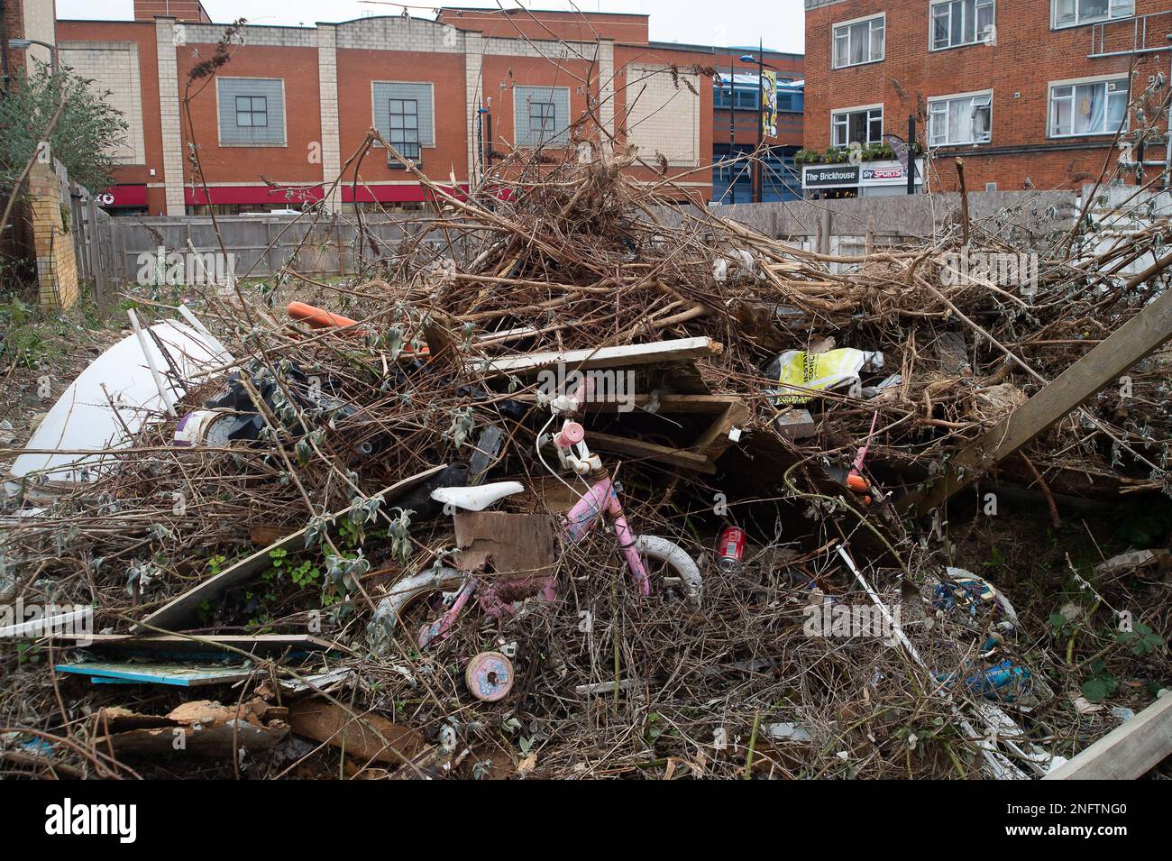 Slough, Berkshire, UK. 17th February, 2023. The familiar sight of fly