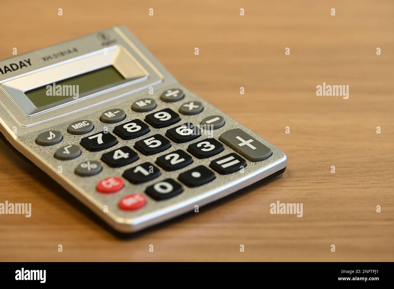 An office calculator Stock Photo
