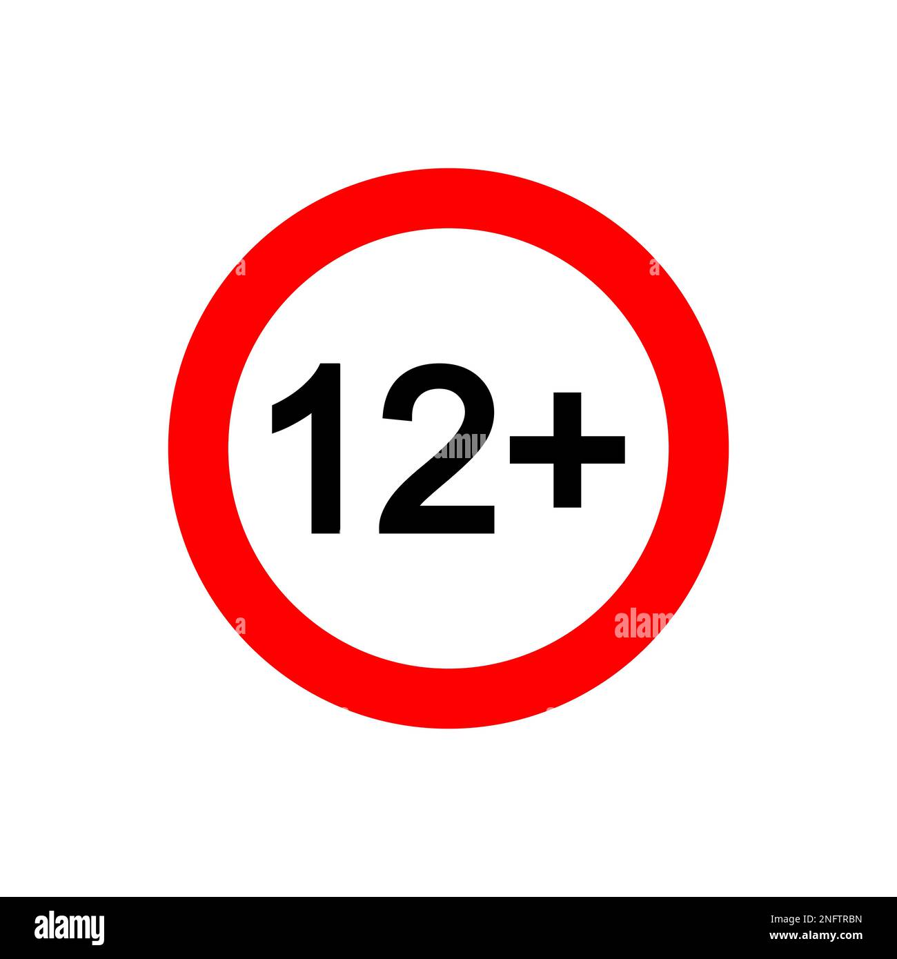 Number 12 twelve symbol sign in circle 12th Vector Image