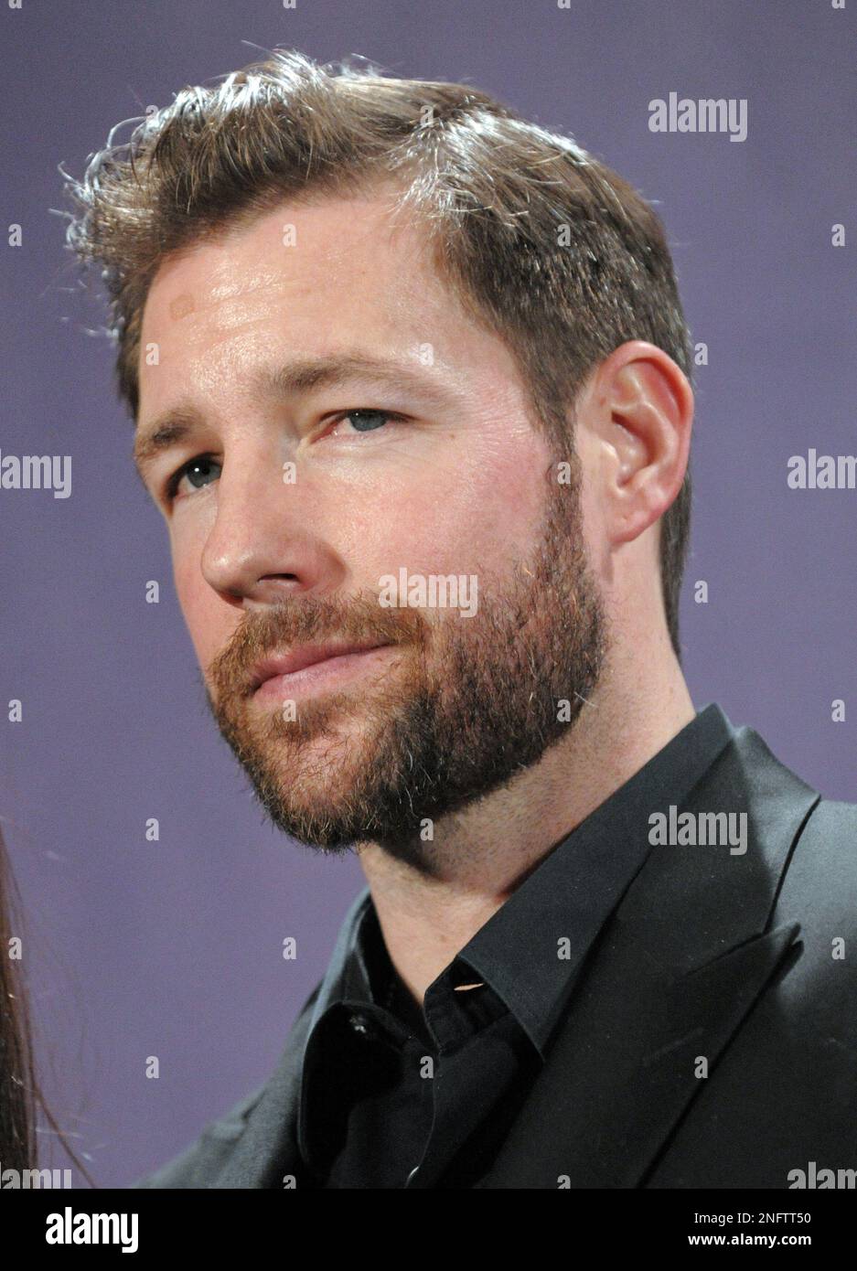 Actor Edward Burns poses backstage at the Rock and Roll Hall of Fame