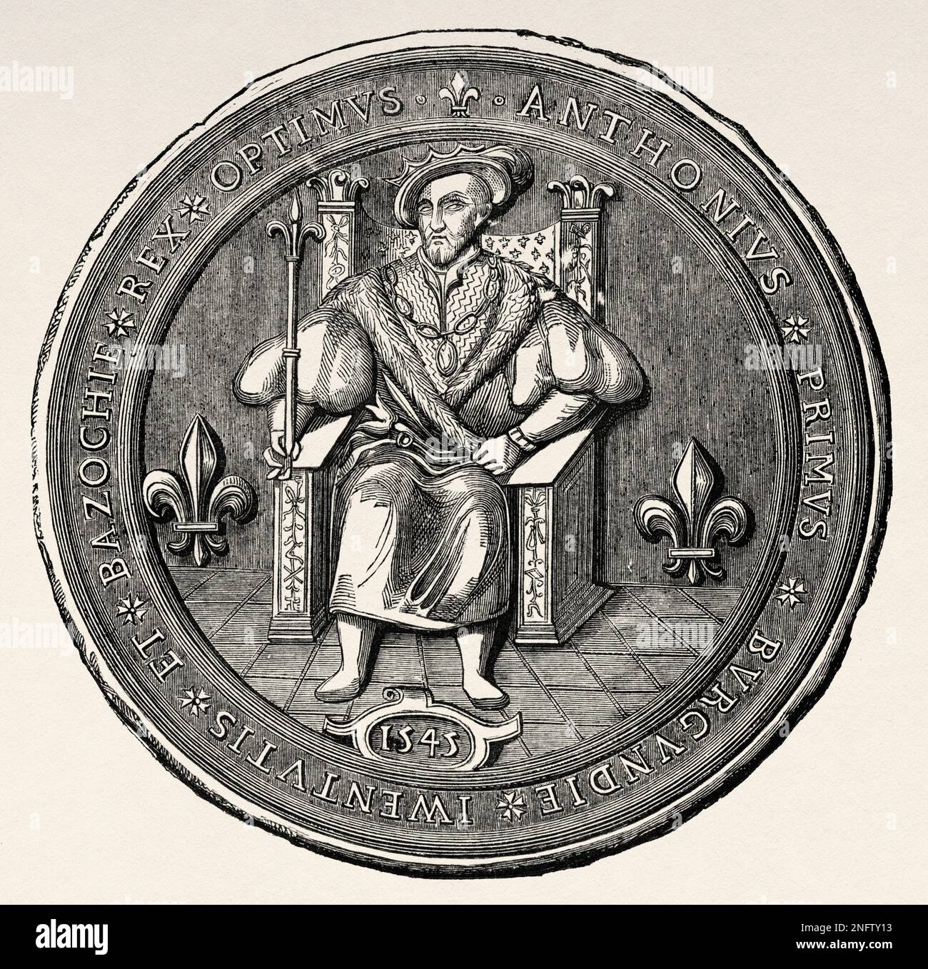 Seal of the King of the Basoche, 16th century. The Basoche was the